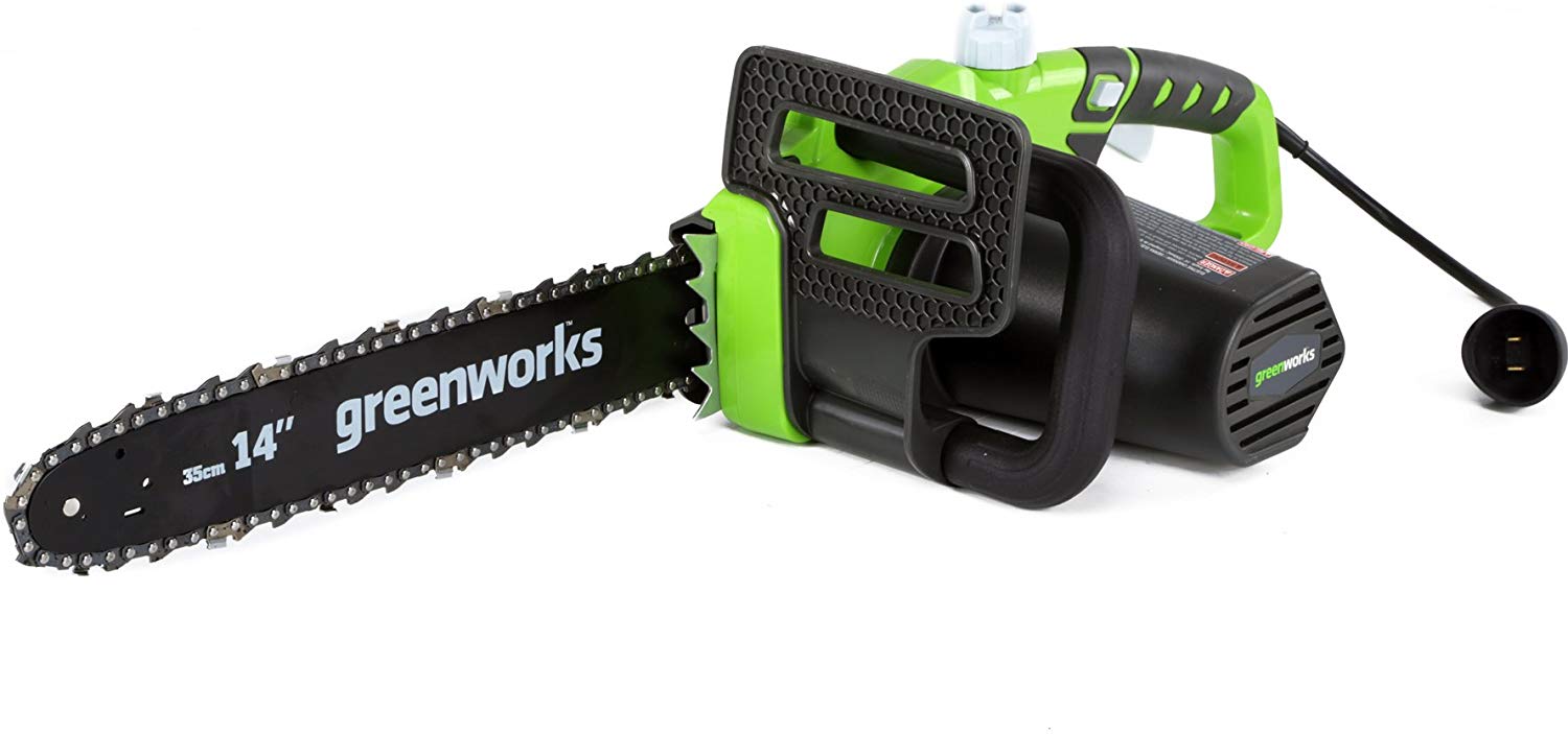 GreenWorks 20222 9 Amp 14-Inch Corded Chainsaw