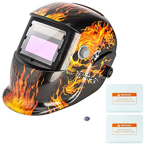 Auto Darkening Welding Helmet Welder Lens Grinding Solar Power Eco-friendly