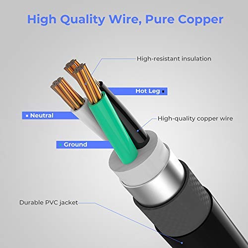 40Ft Welder Extension Cord, BougeRV Heavy Duty Industrial Welding Cord ...