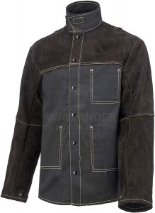 Waylander Welding Jacket Made with Genuine Split Cowhide Leather