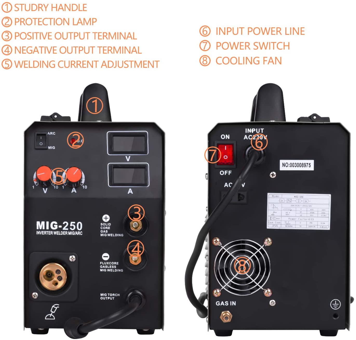 hzxvogen multi-process 3-in-1 220v-welder