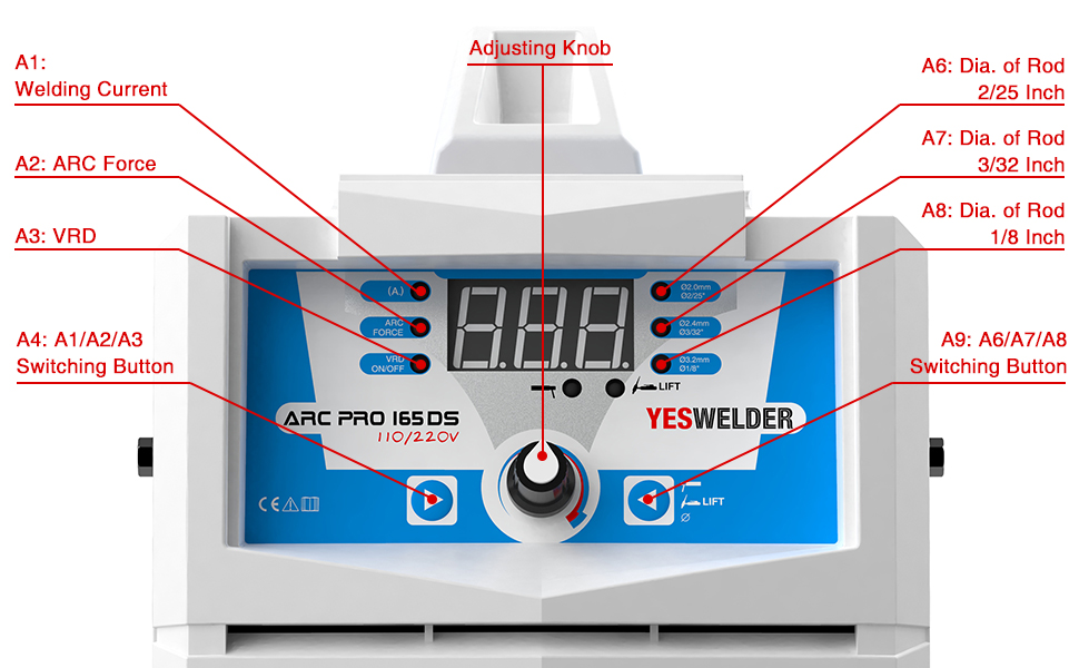 yeswelder 165arc portable lightweight welder operation