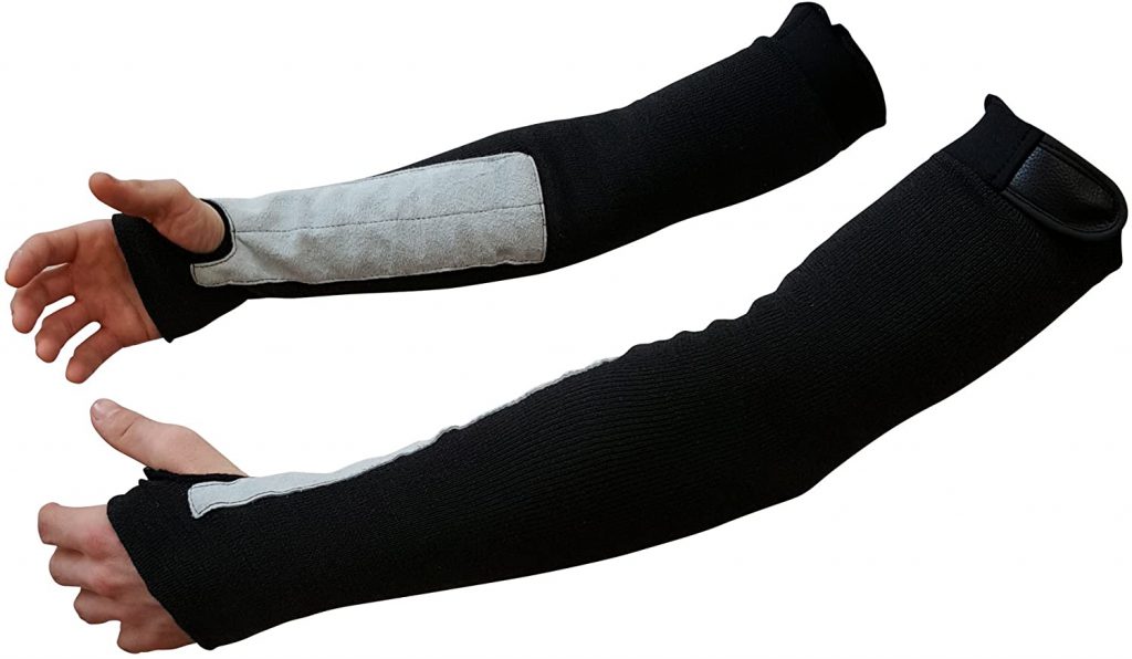 Black Kevlar Protective Arm Sleeves