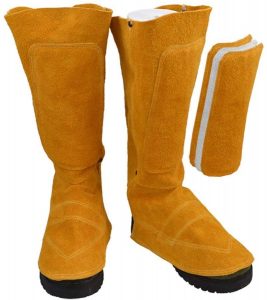 Cowhide Leather Welding Spats Welding work boot