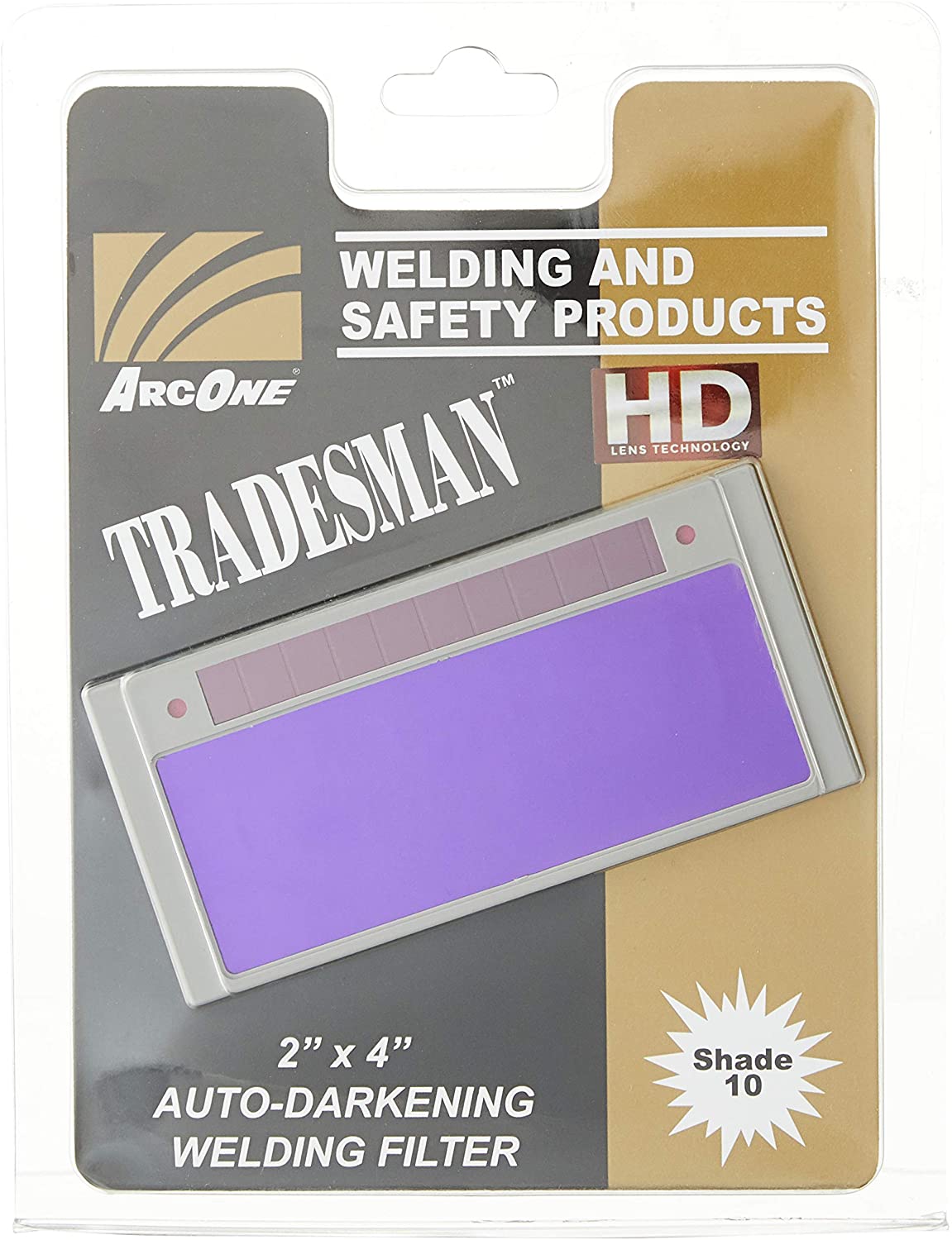 best welding lens ArcOne T240-10 Tradesman Horizontal Auto-Darkening Filter for Welding Helmets