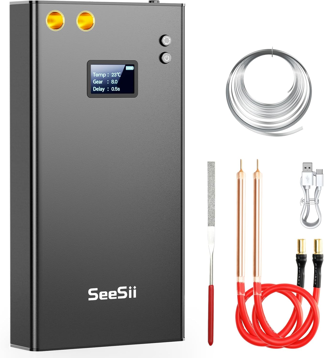Seesii 80 Gears Adjustable Mini DIY Battery Spot Welder