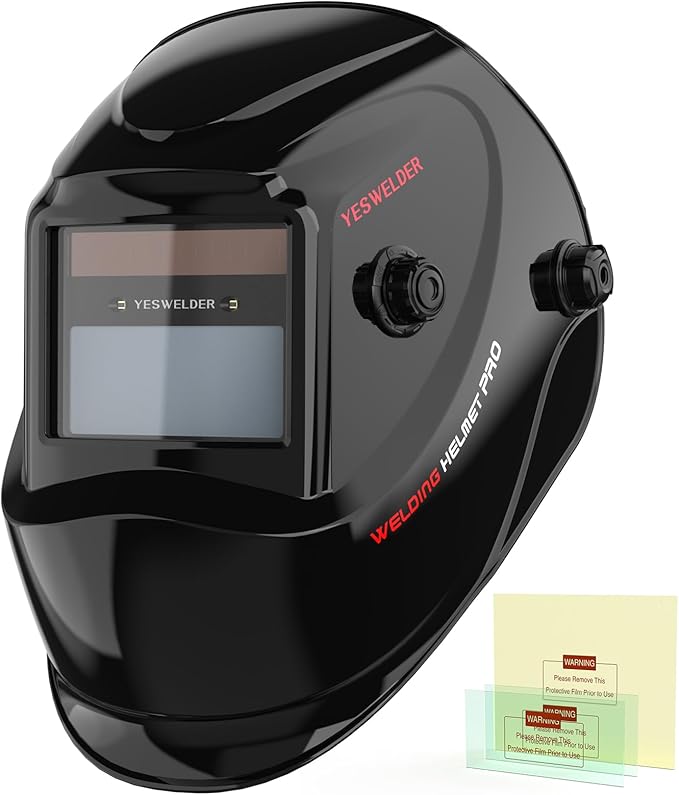 YESWELDER True Color Solar Powered Auto Darkening Welding Helmet